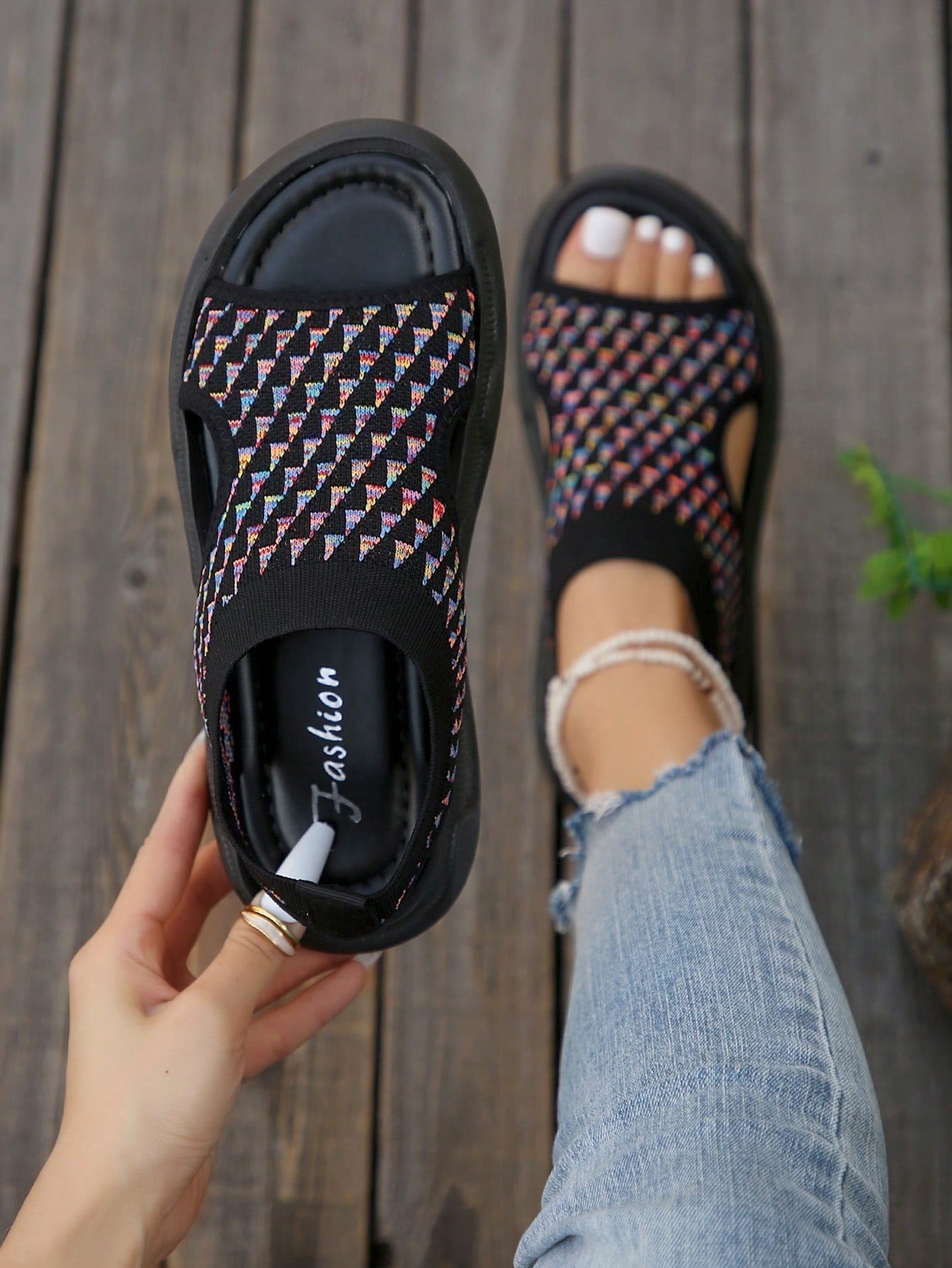 Luna | Women's Casual Open-Toe Slip-On Platform Sandals