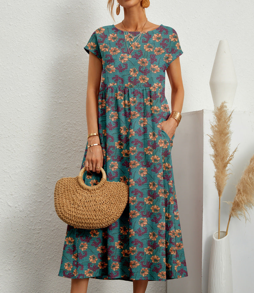 Deborah™ | Chic Floral Elegance Dress