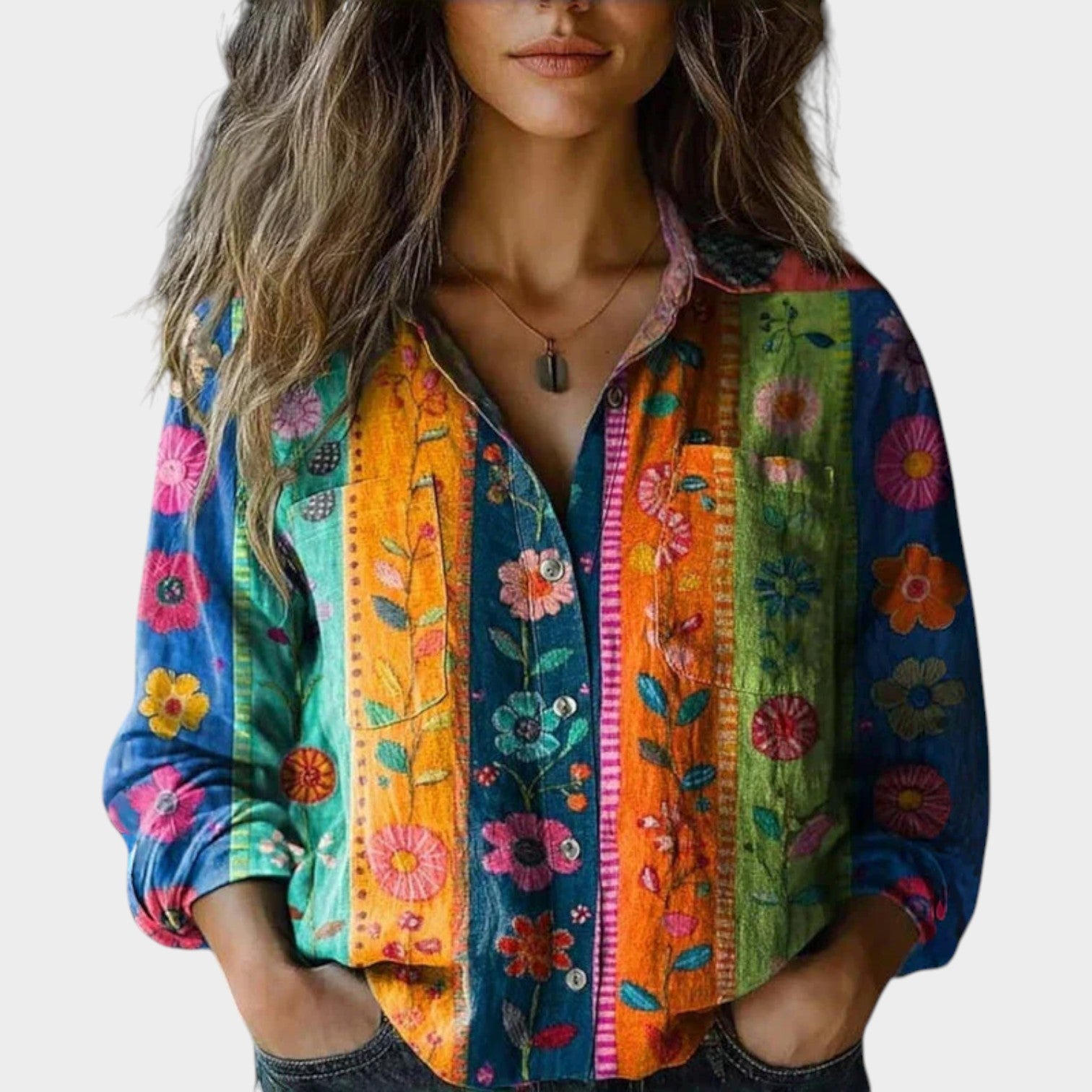 Vintage Button Up Blouse