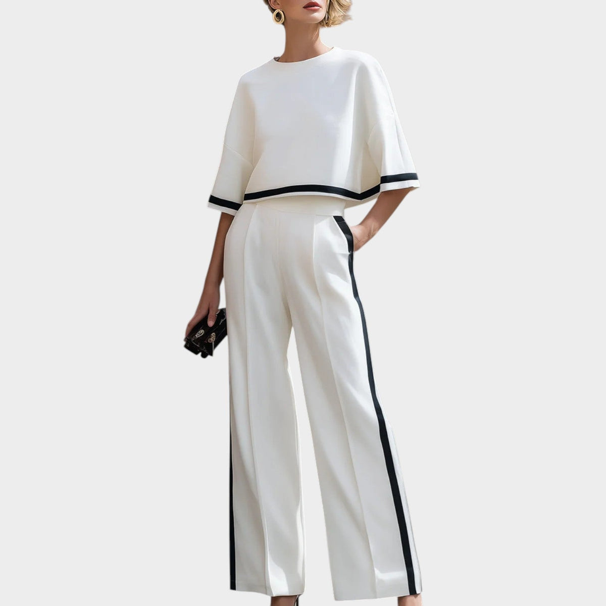 Women's Wide Leg Two Piece Matching Set