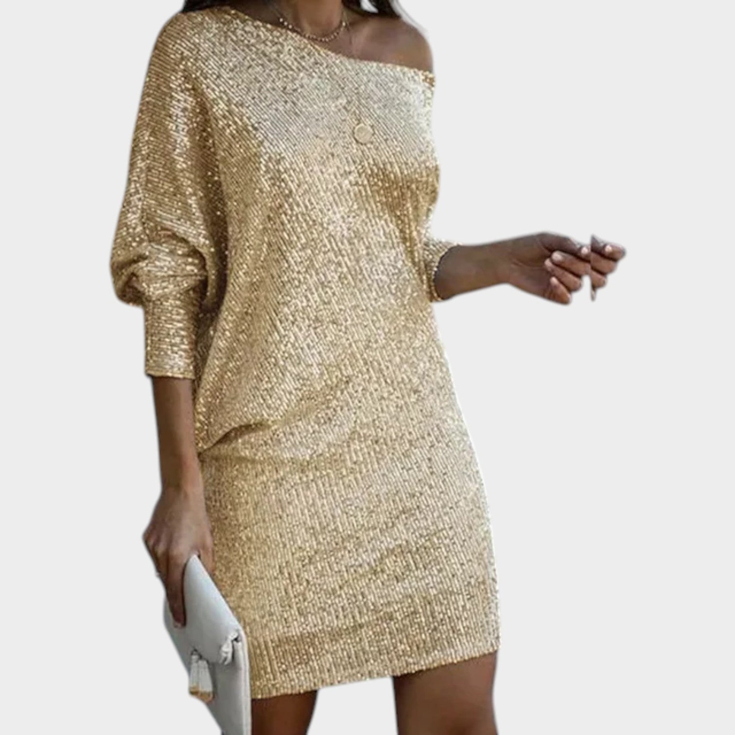 Off Shoulder Cocktail Mini Dress