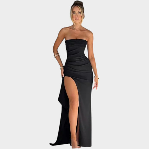 Formal Strapless Maxi Dress