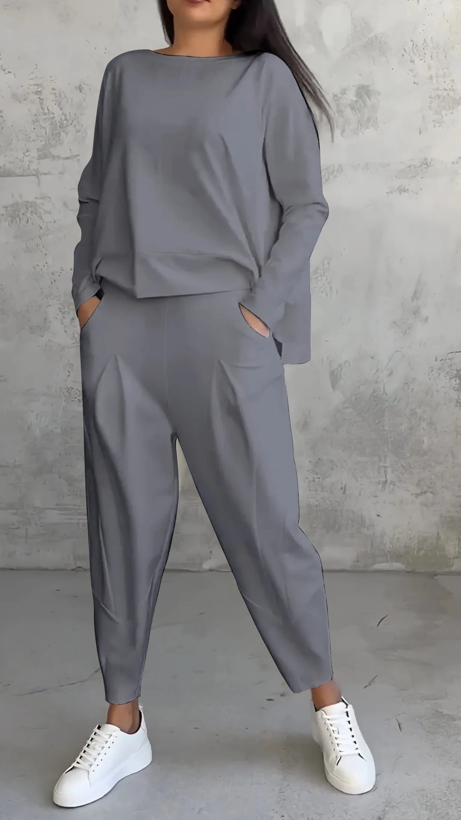 Nora | Women's Long Sleeve Top & Pants 2-Piece Lounge Set