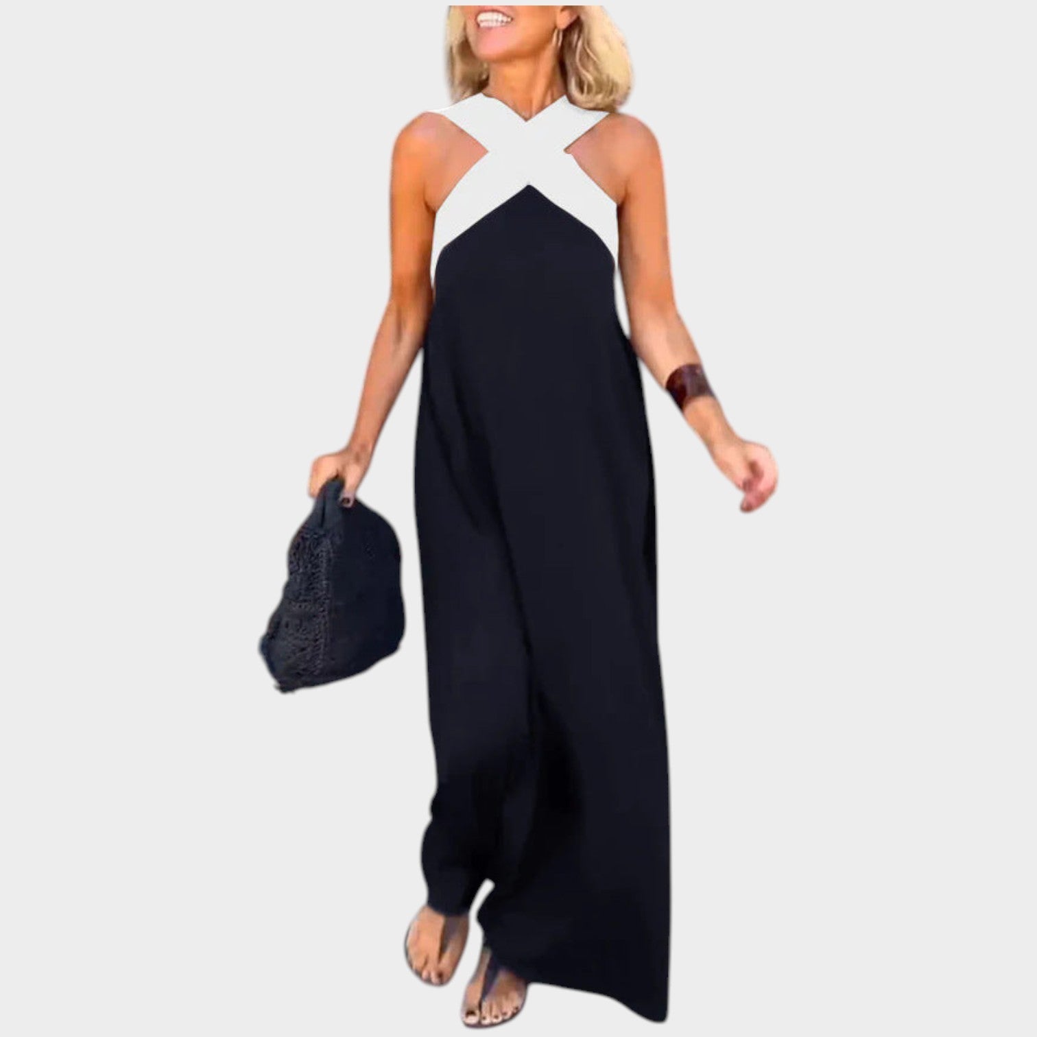Halter Neck Maxi Dress