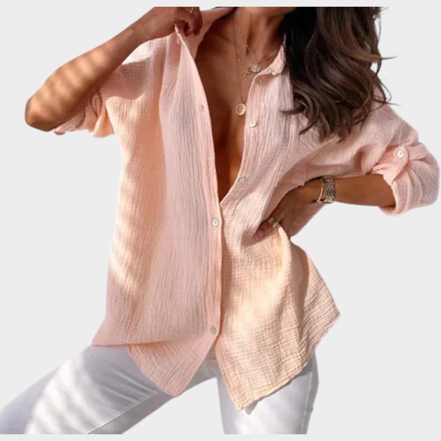 Oversized Button Up Blouse
