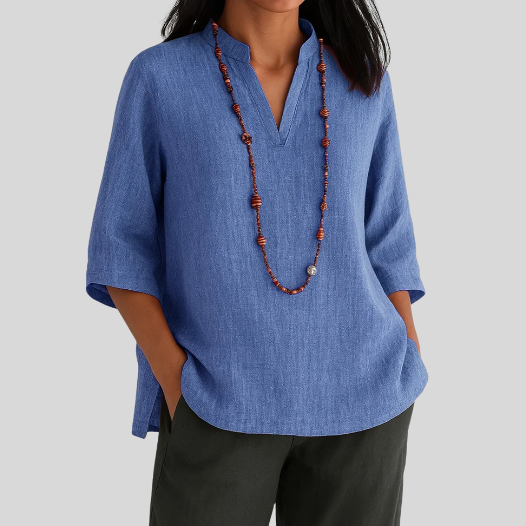 Claudia™ | Effortlessly Elegant Relaxed Blouse