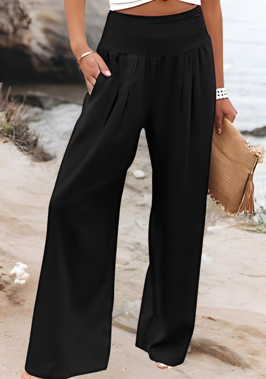 Susan™ | Wide-Leg Flowing Beach Pants