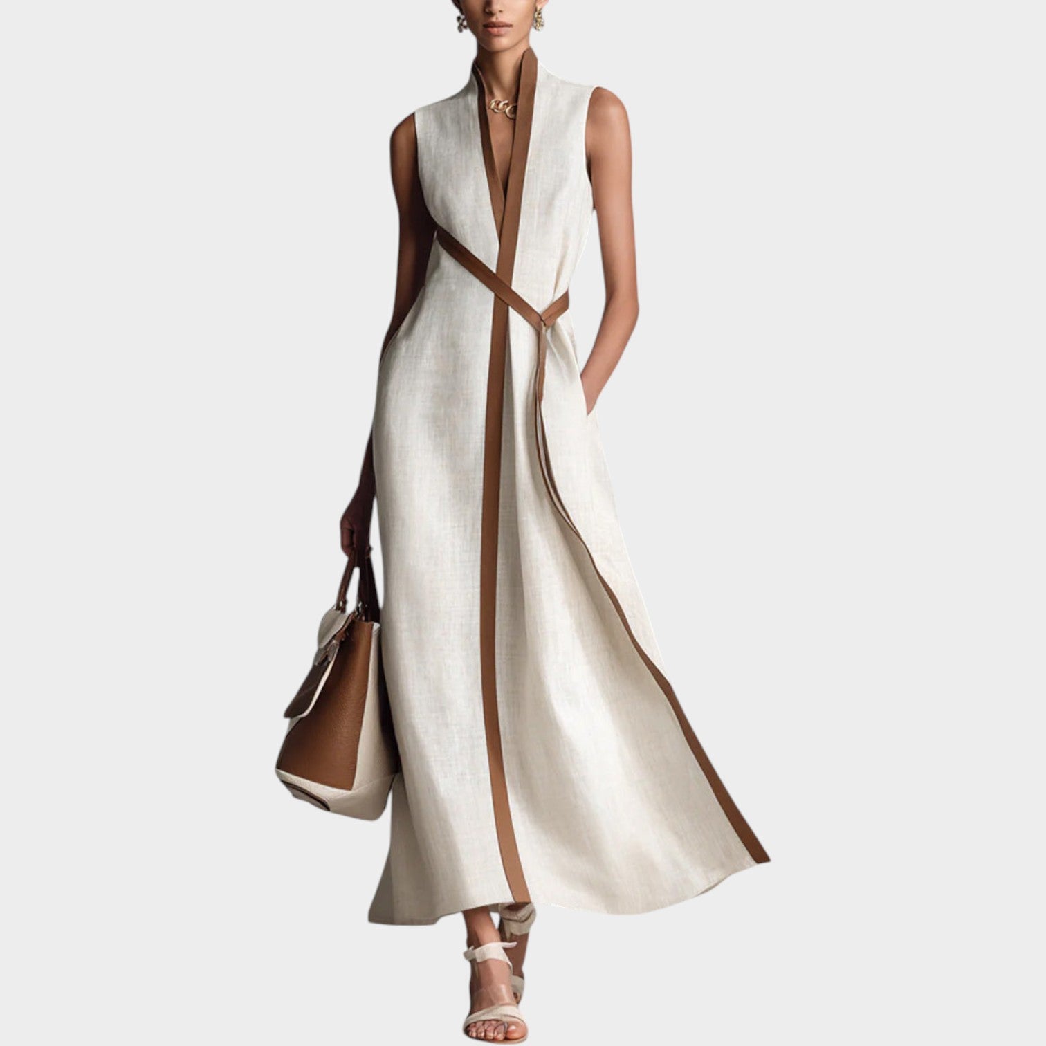 Sleeveless Summer Maxi Dress