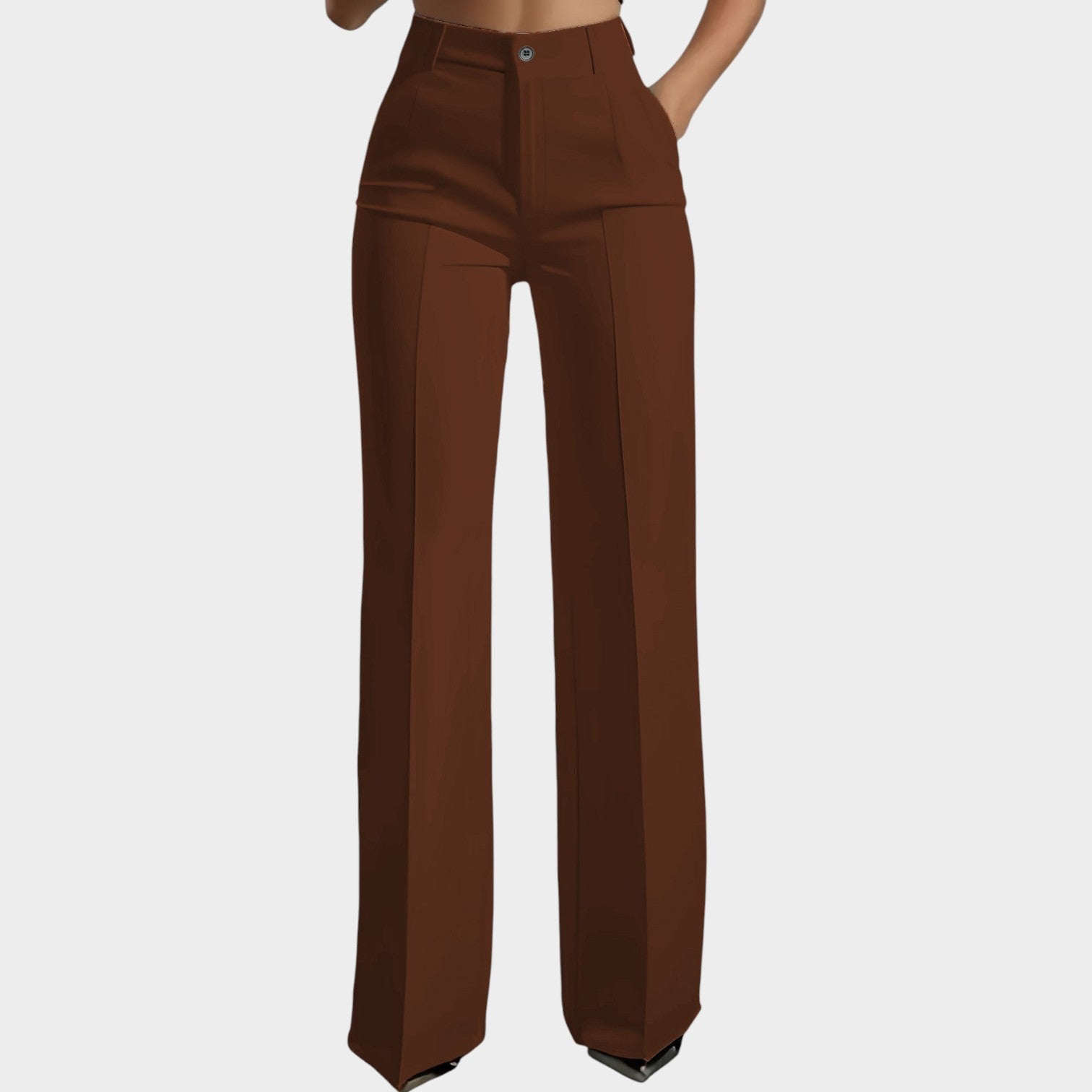High Waisted Casual Pants