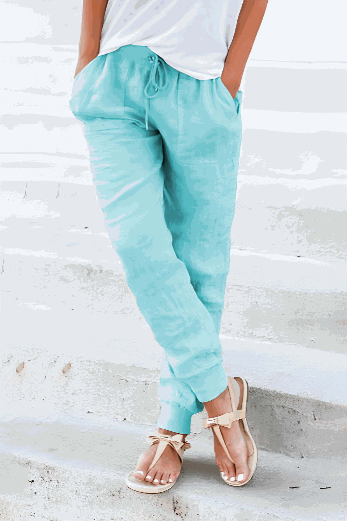 Tara | Women's Jogger Pants with Drawstring and Elastic Ankle Cuffs