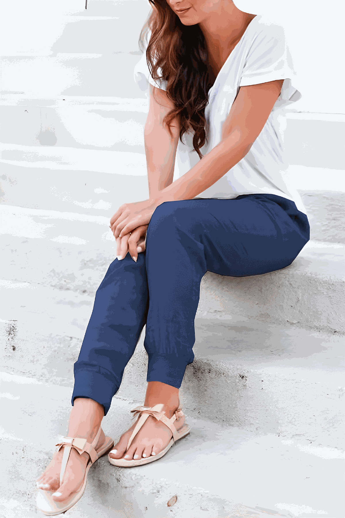 Tara | Women's Jogger Pants with Drawstring and Elastic Ankle Cuffs