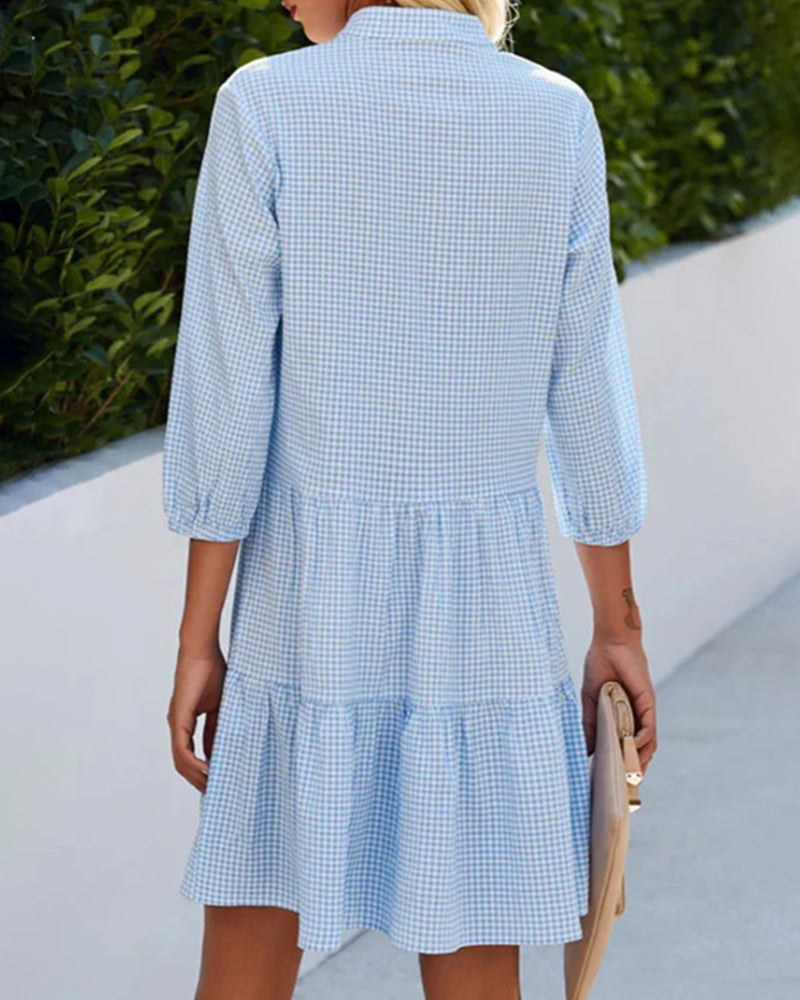 Lorraine™ | Summer Plaid Dress