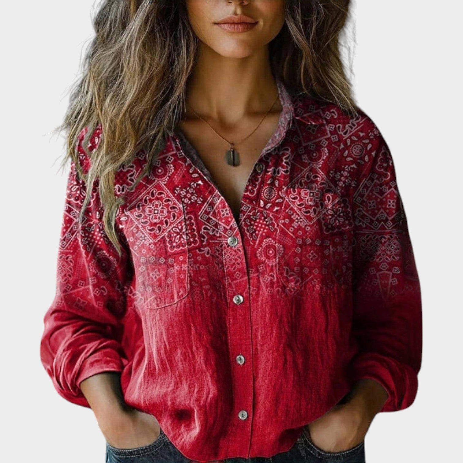 Vintage Button Up Blouse