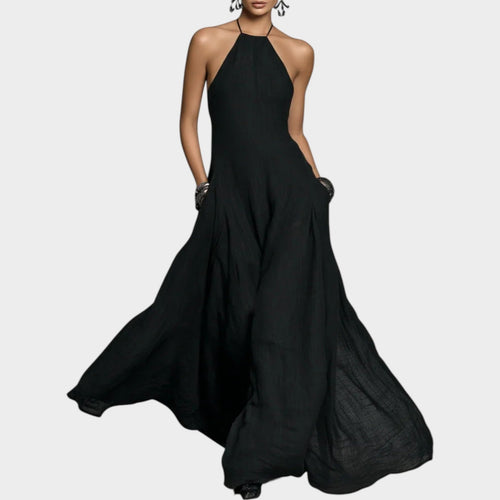Women's Halter Flow Maxi Dress