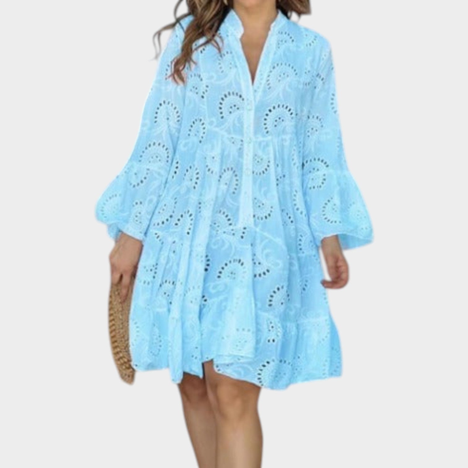 Eyelet Boho Summer Dress