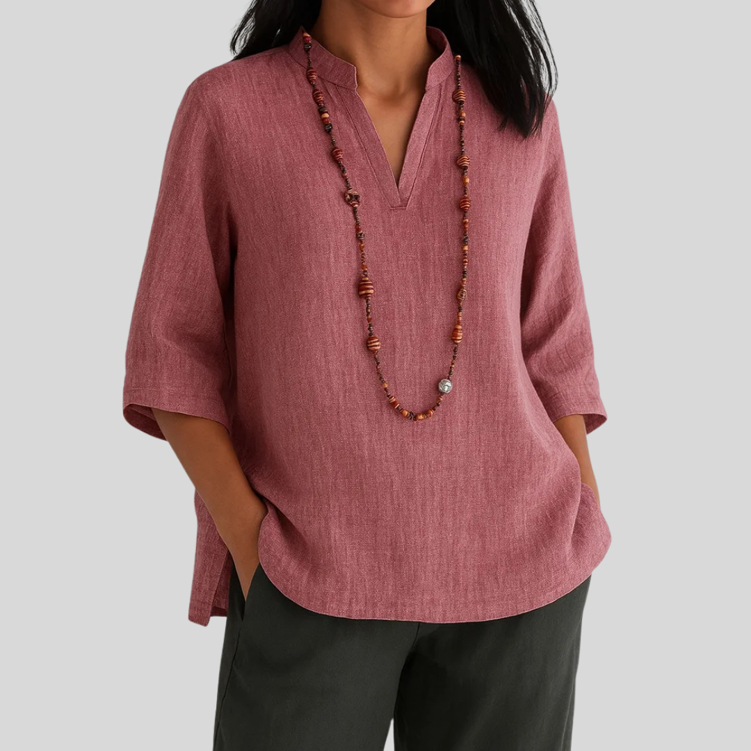 Claudia™ | Effortlessly Elegant Relaxed Blouse