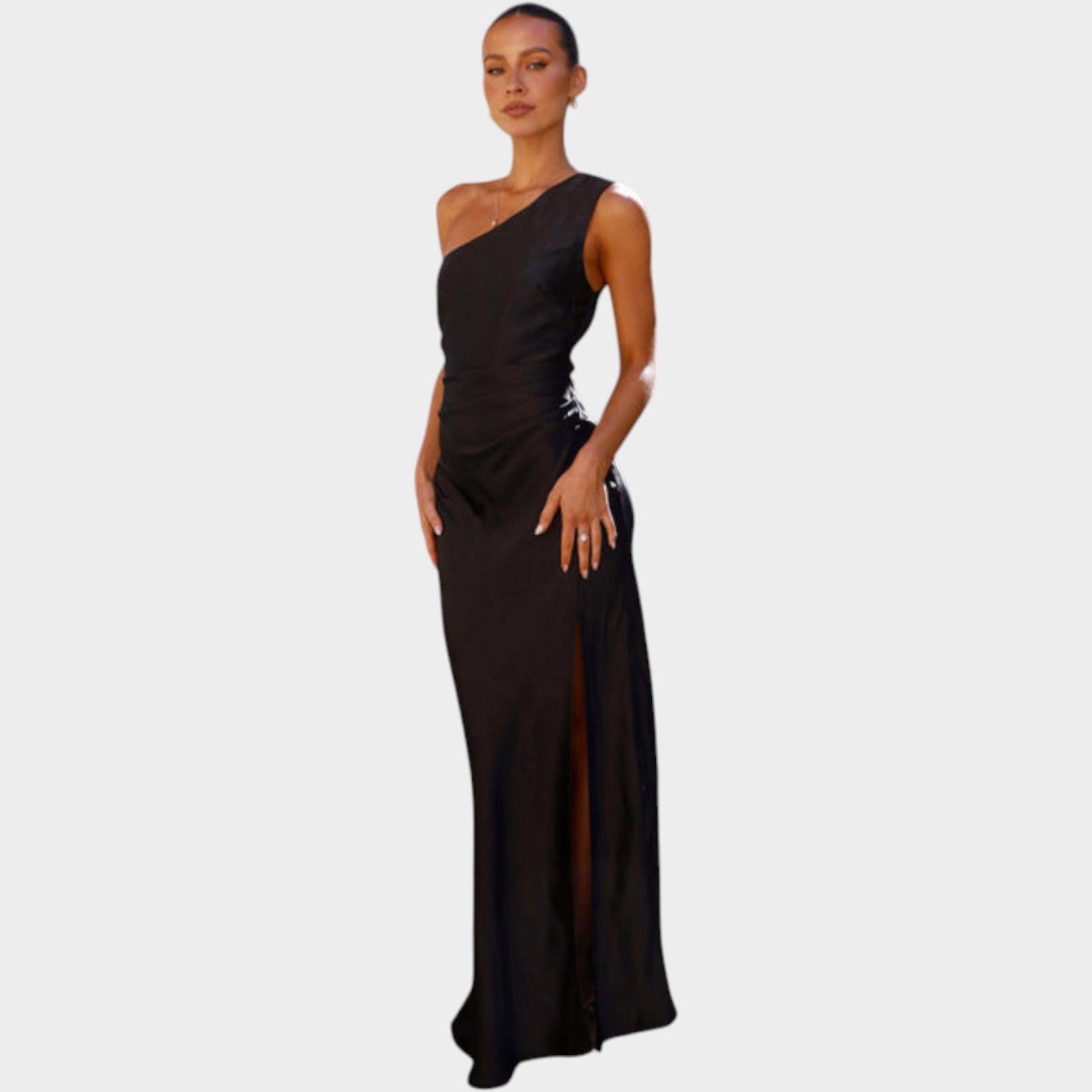 One Shoulder Maxi Formal Dress
