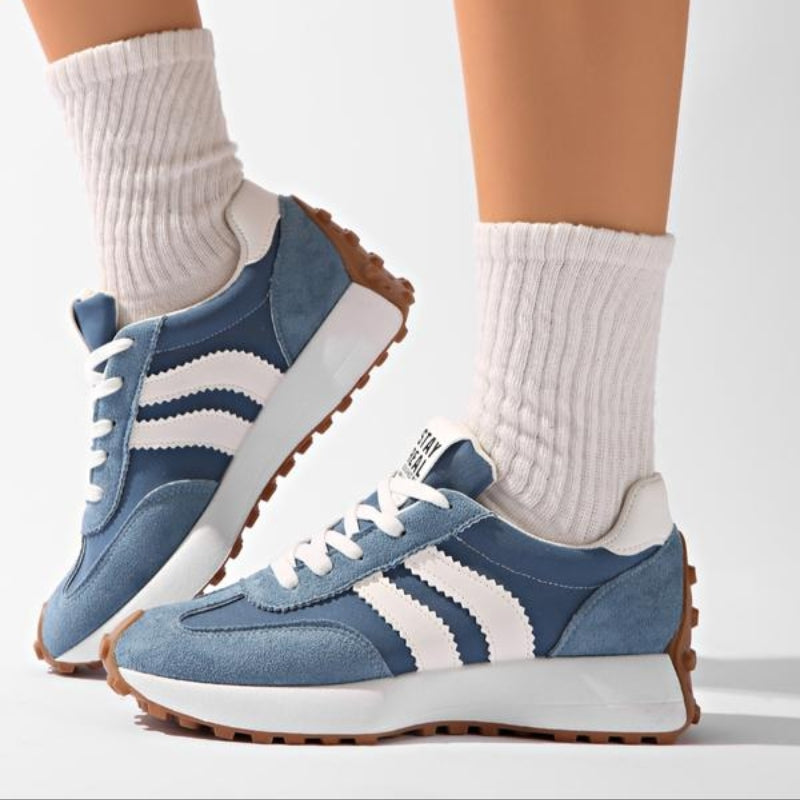Reeve | Women's Retro Lace-Up Platform Sneakers with Chunky Sole