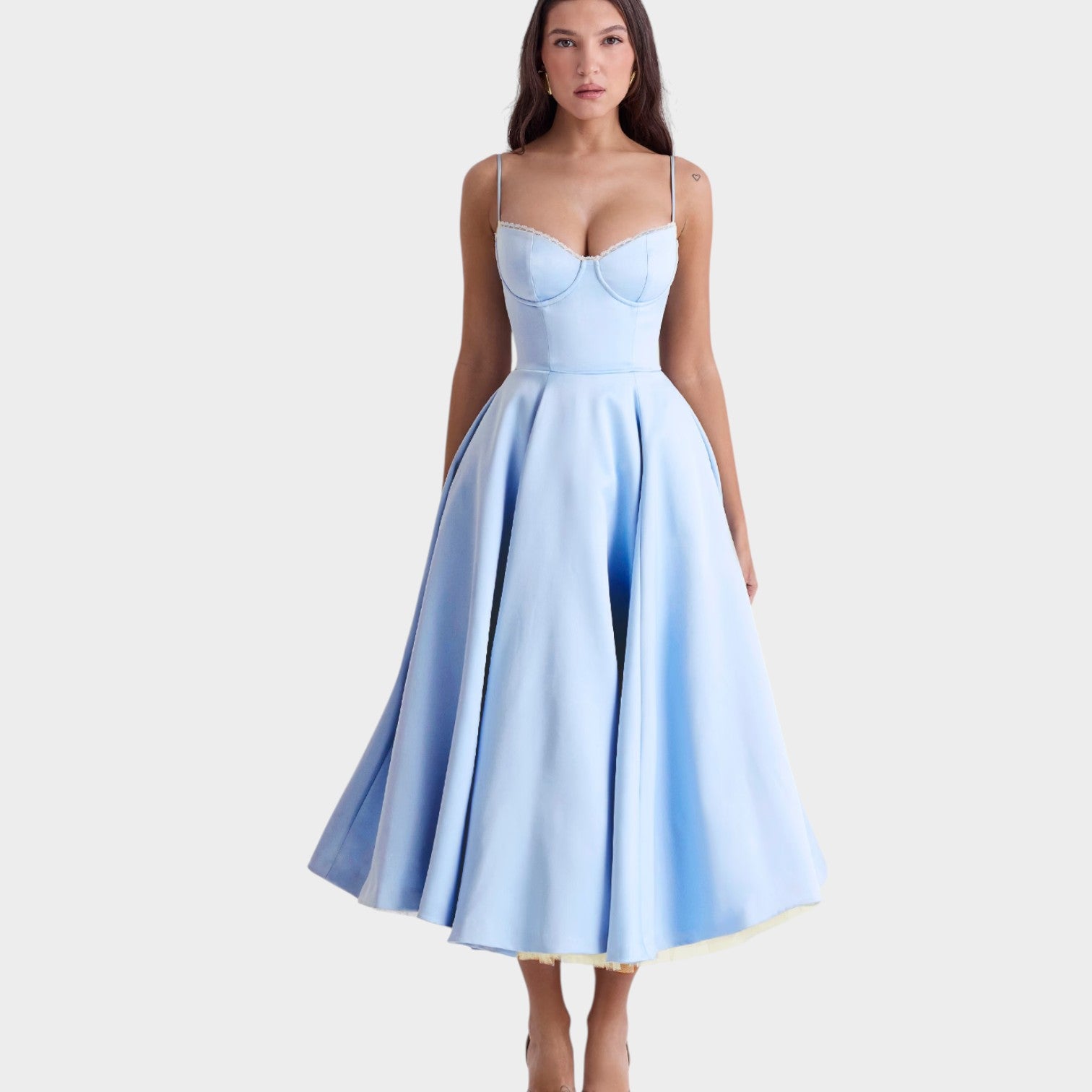 Cocktail Corset Midi Dress