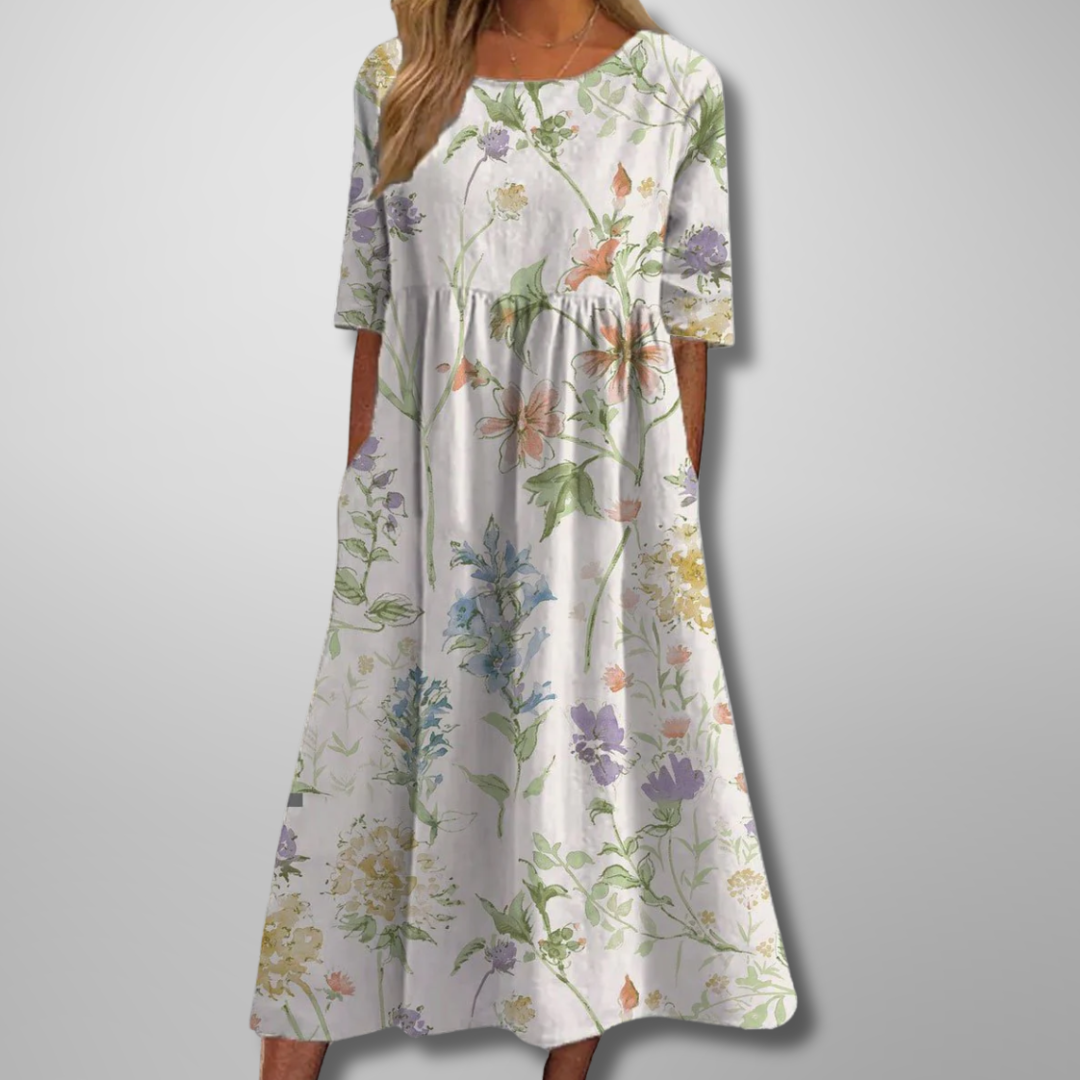Gail™ | Easygoing Floral Midi Dress