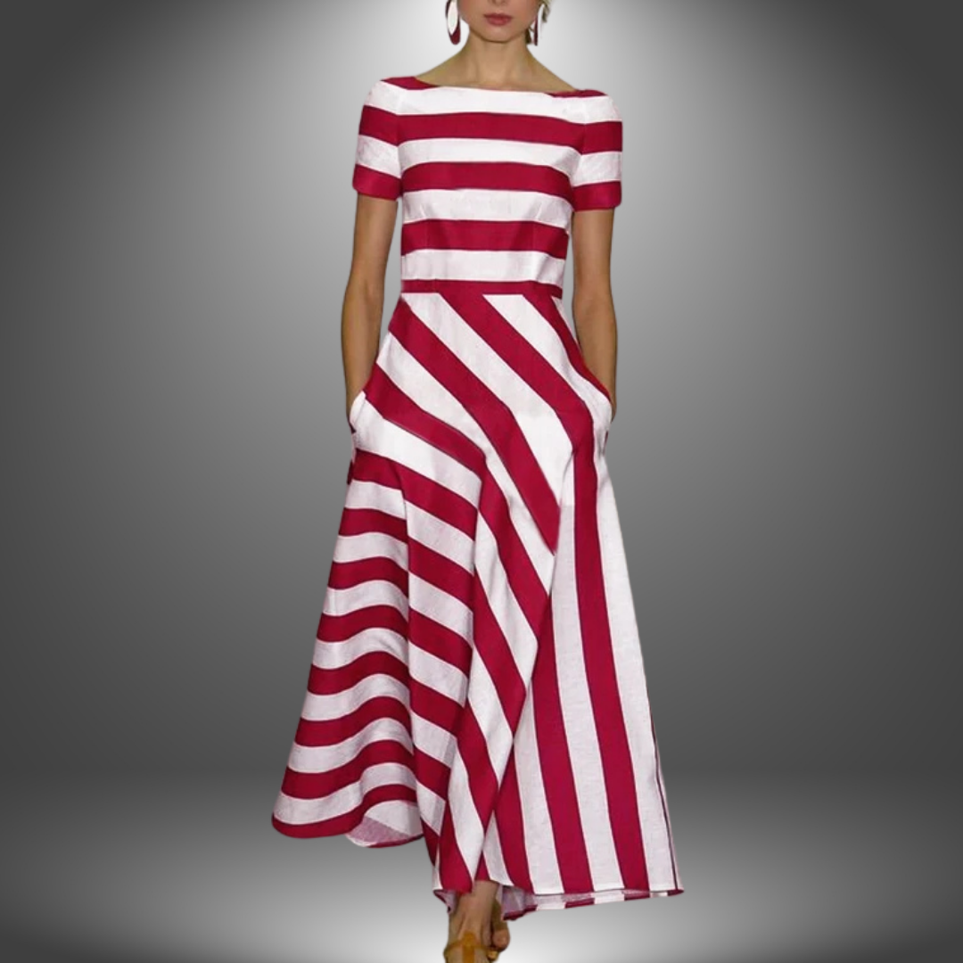 Marcia™ | Artisan-Made Striped Maxi Dress