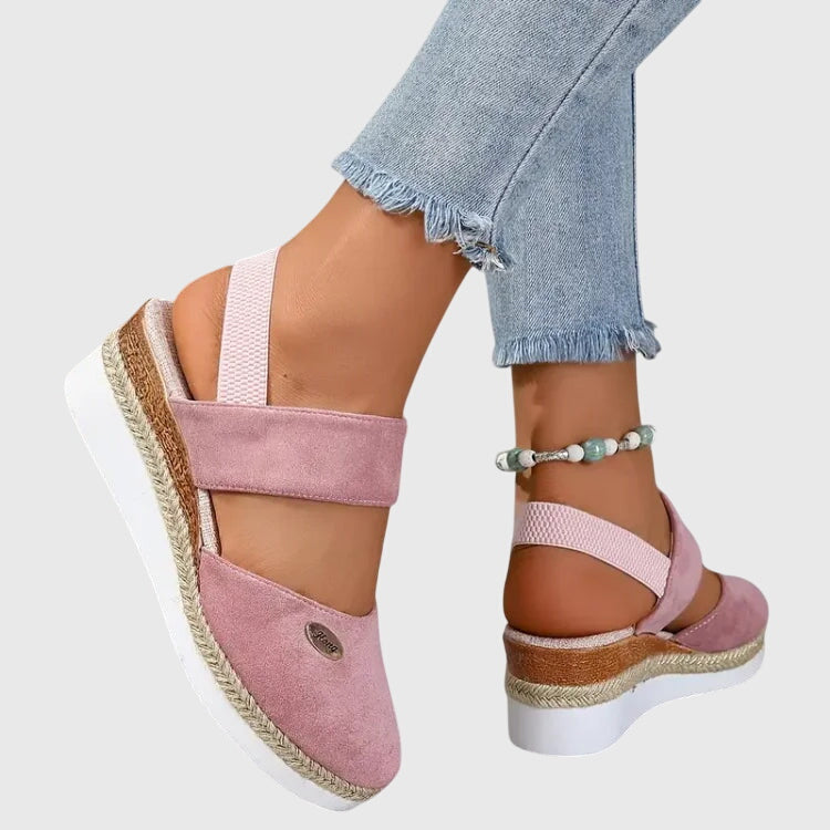 Orthopedic Platform Slingback Sandals