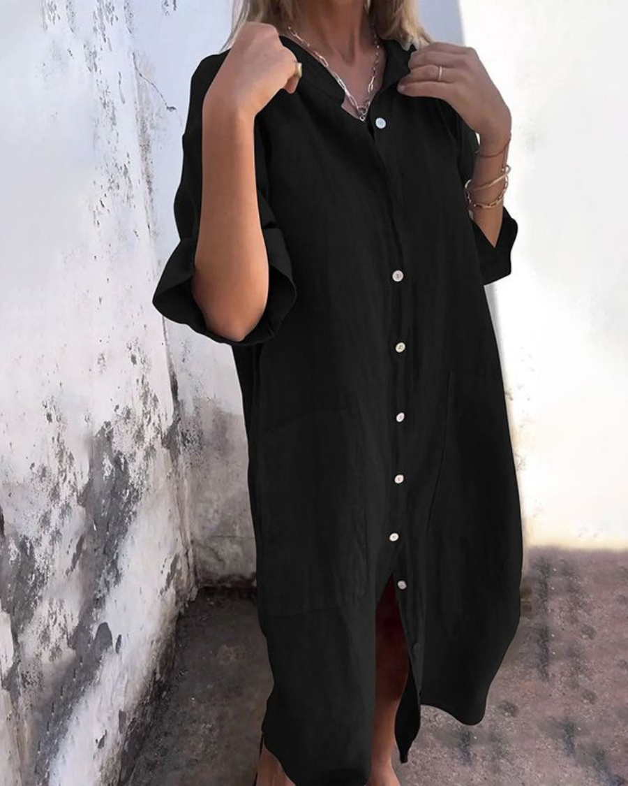 Valerie™ | Bohemian Style Shirt Dress