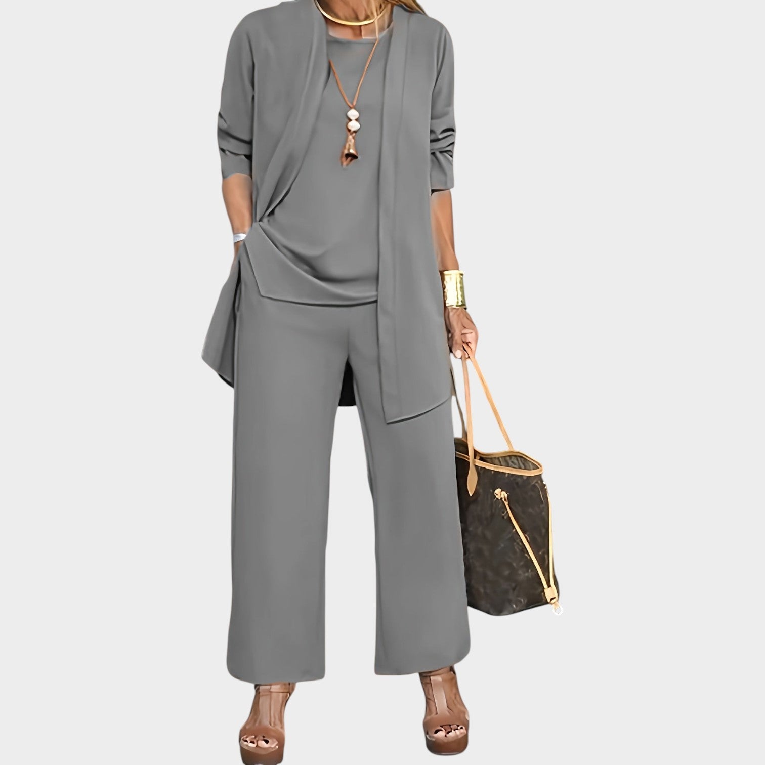 Formal Wide Leg Matching Set