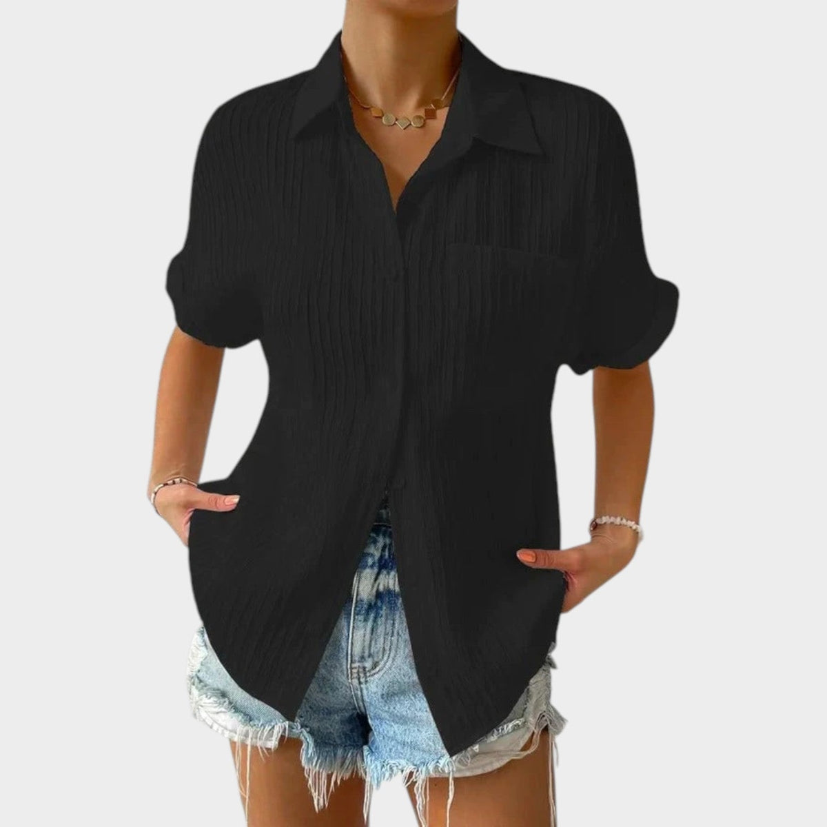 Women's Linen Button Up Shirt