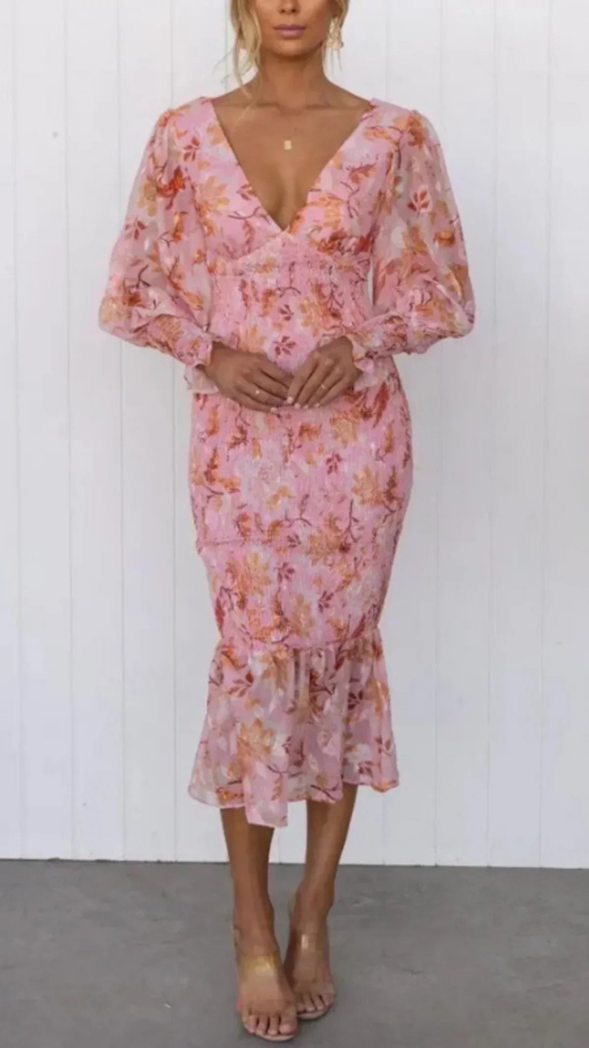 Julia | Floral Evening Dress for Women - Perfect for Wedding Guests