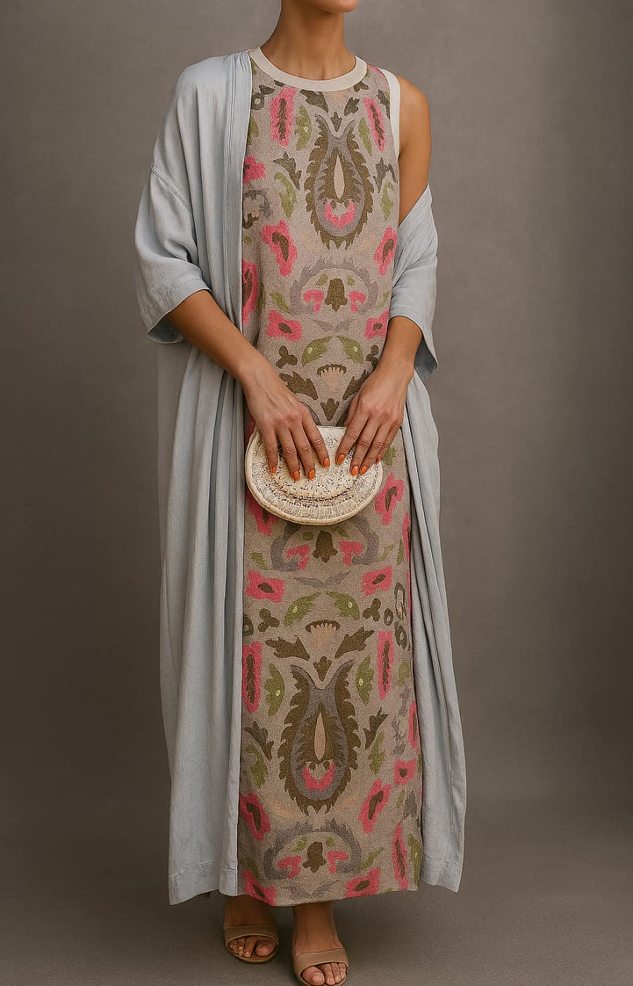 Alexia™ | Coordinated Long Dress and Coat Ensemble