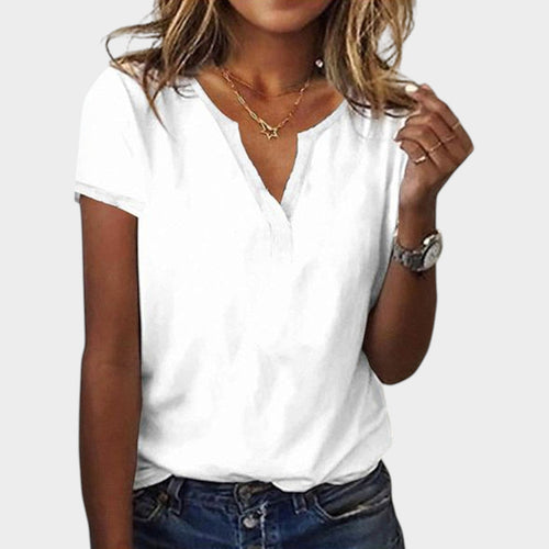 White Short Sleeve Top