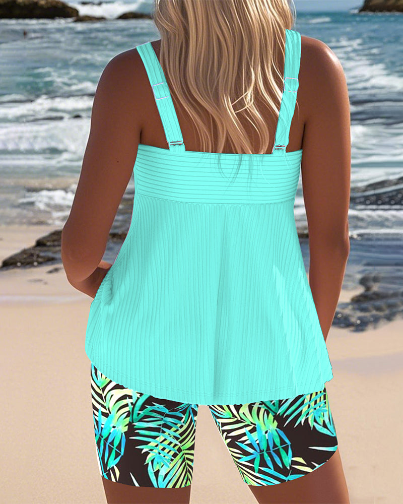 Colette | Women's Printed Tankini with Tummy Control