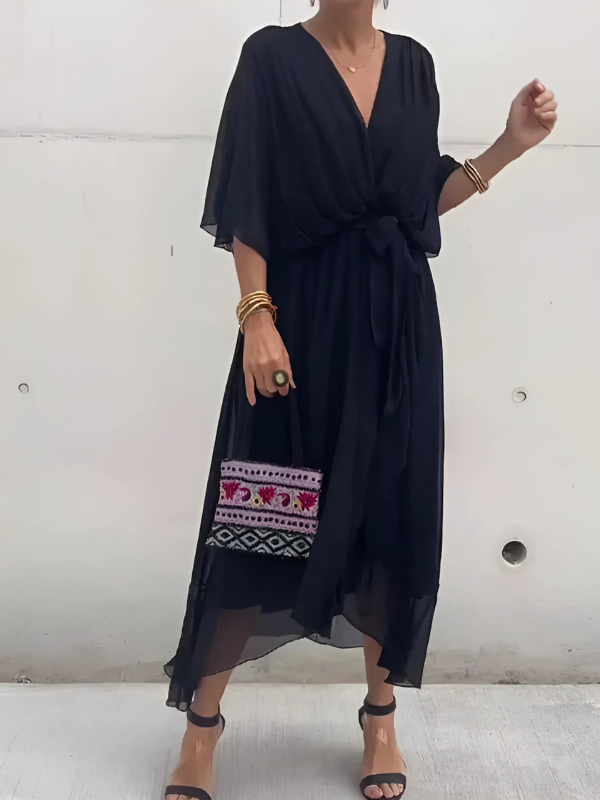 Lori™ | Classic Midi Wrap Dress