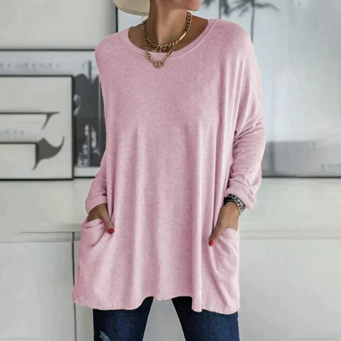 Ruby | Women's Oversized Long Sleeve Tunic with Pockets