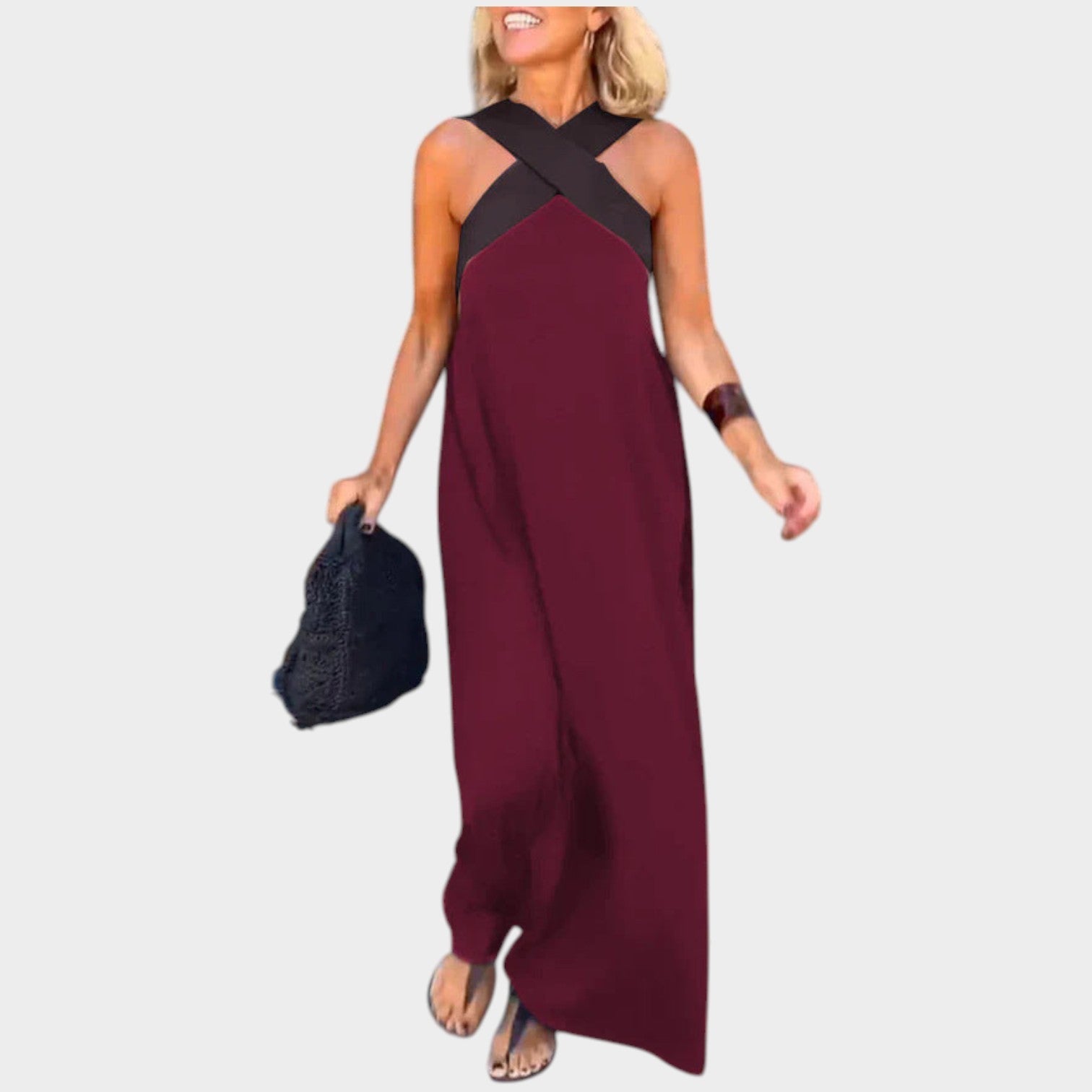 Halter Neck Maxi Dress