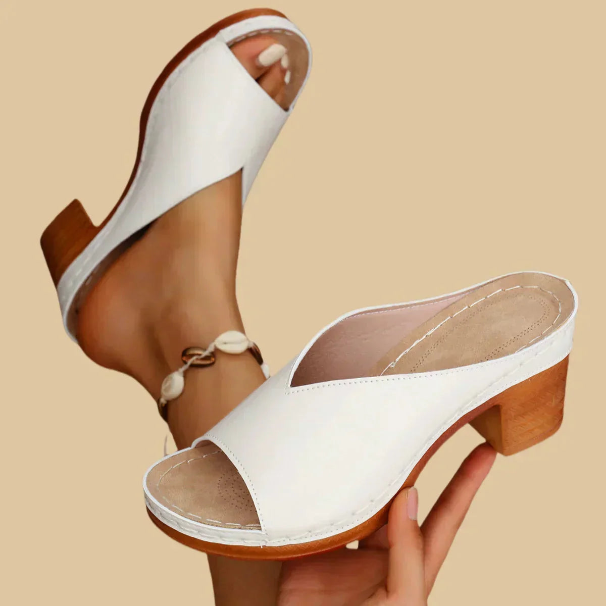 Lisa™ | Comfort-Oriented Orthopedic Sandals with Sturdy Heels