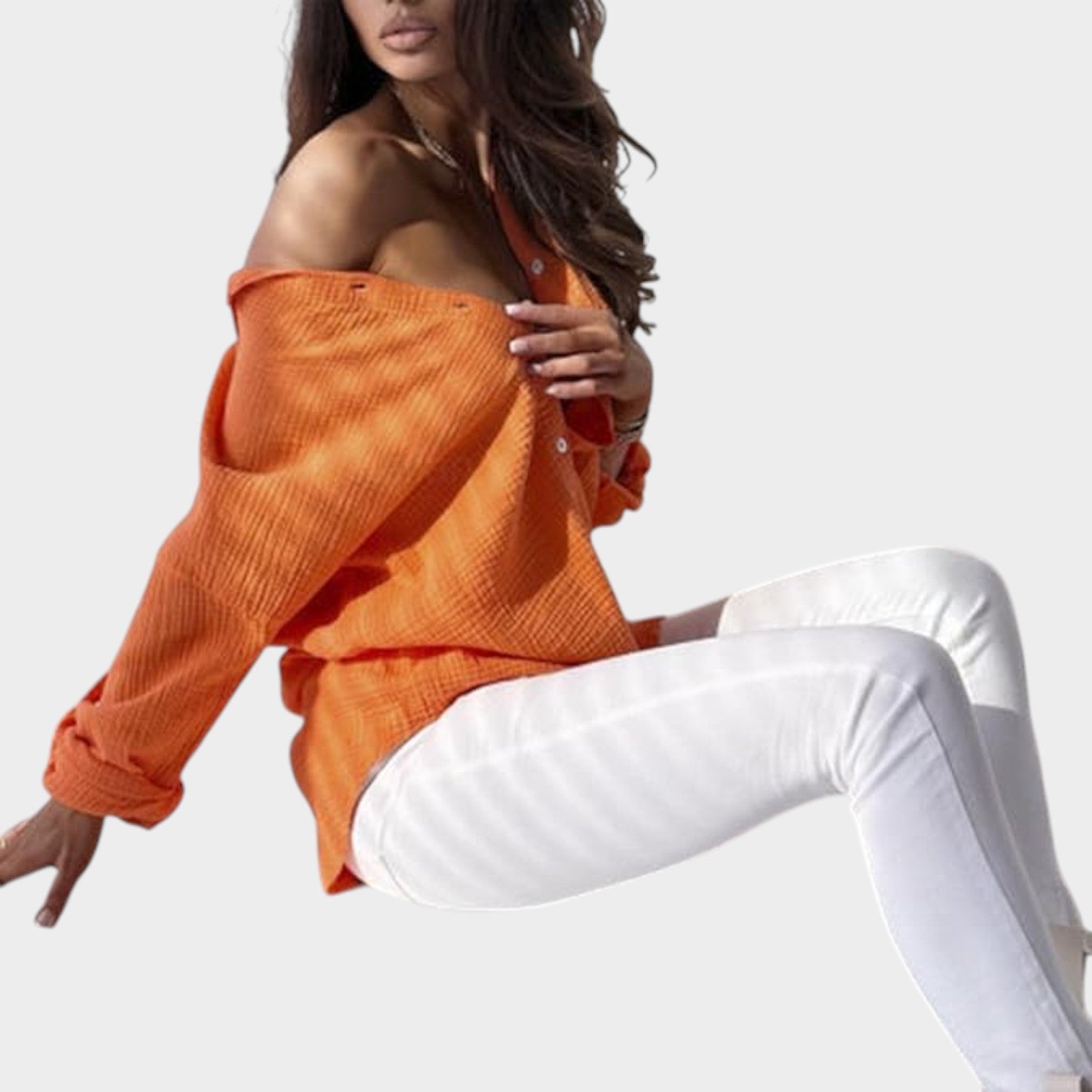Oversized Button Up Blouse