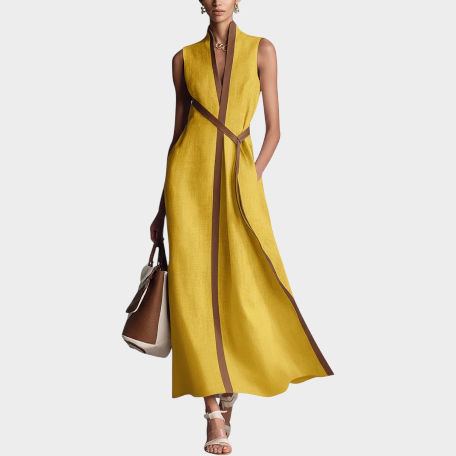 Sleeveless Summer Maxi Dress