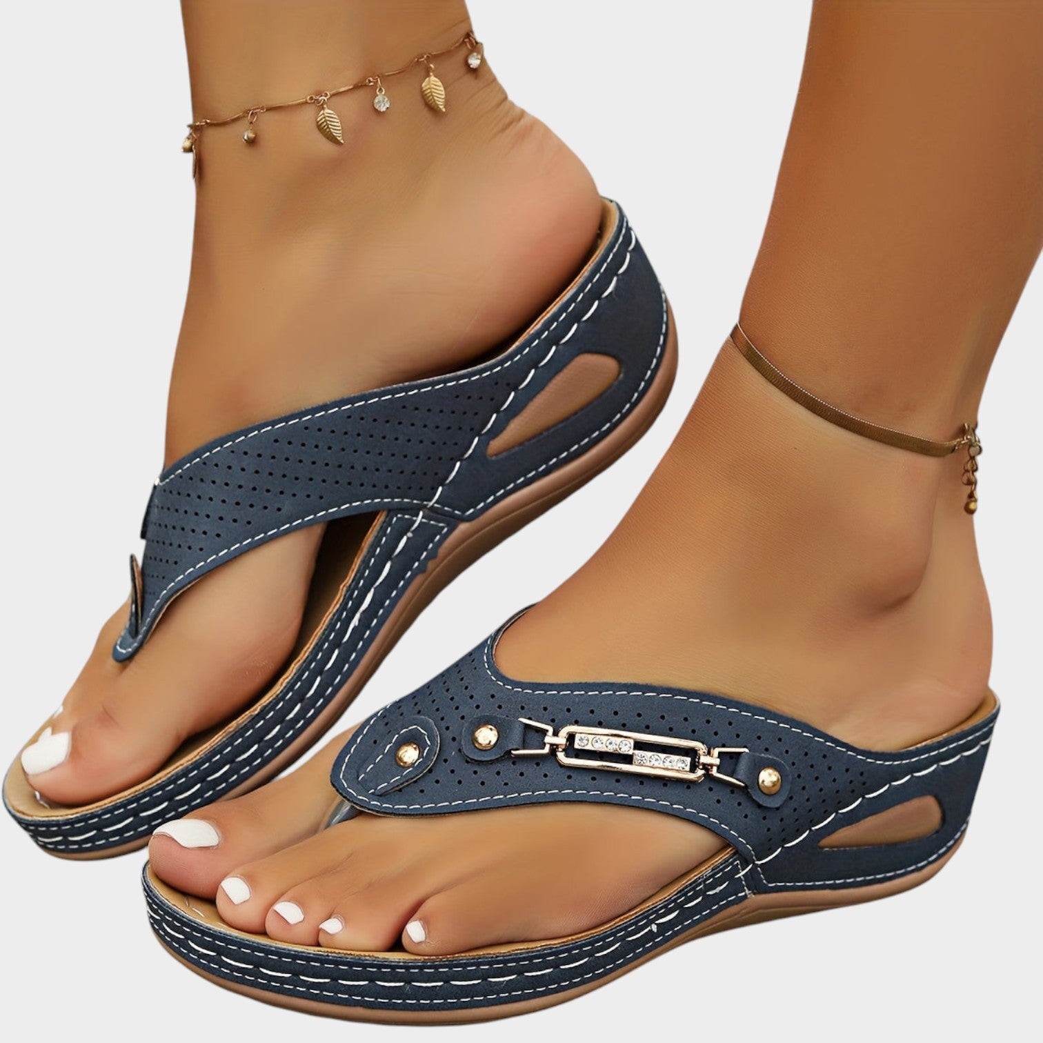 Platform Thong Walking Sandals