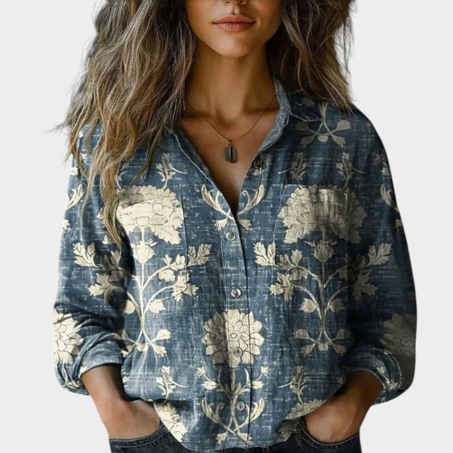 Vintage Button Up Blouse