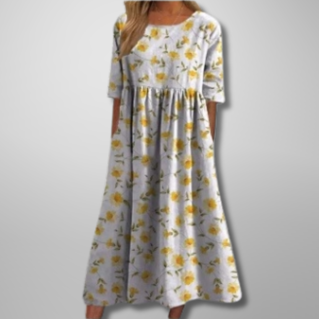 Gail™ | Easygoing Floral Midi Dress