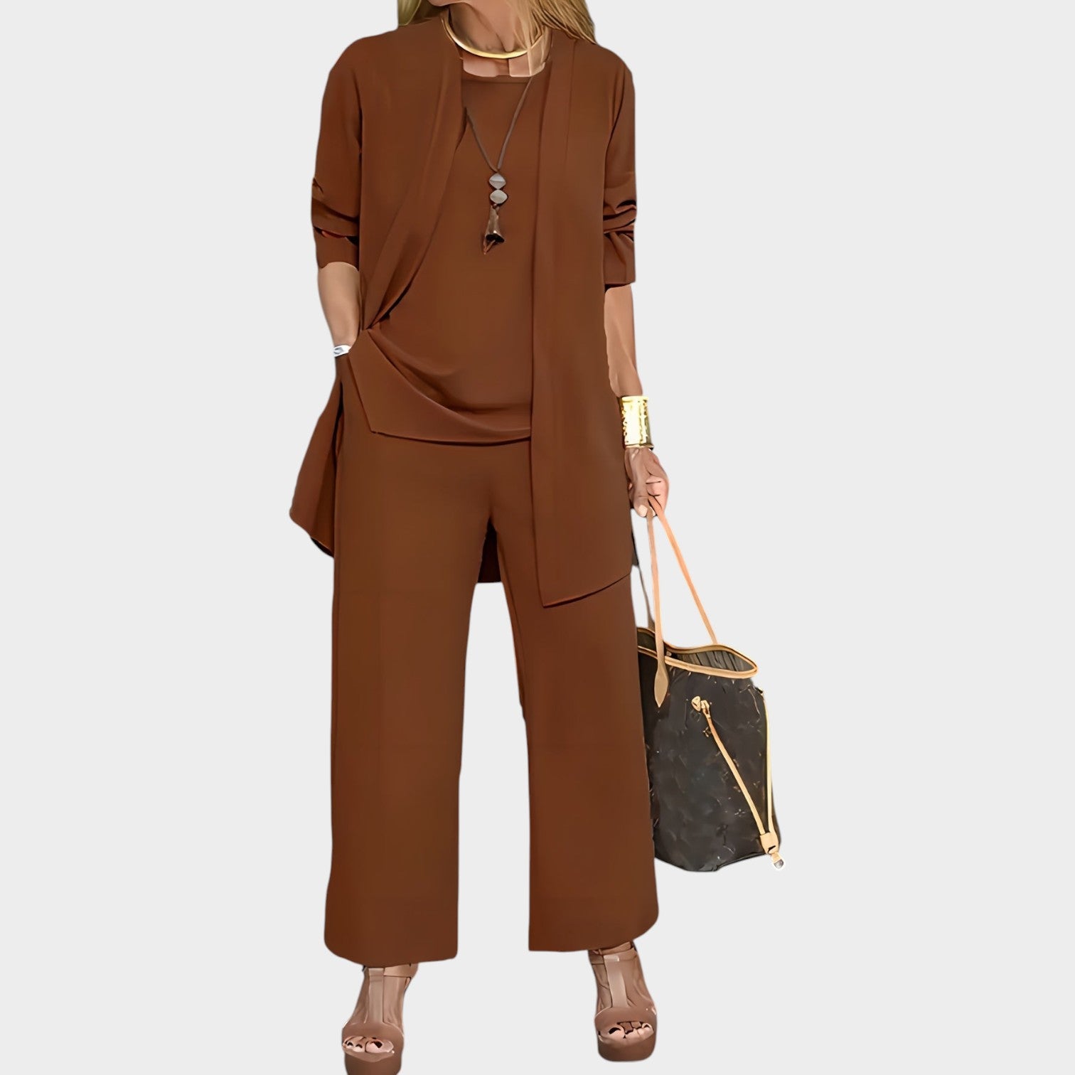 Formal Wide Leg Matching Set