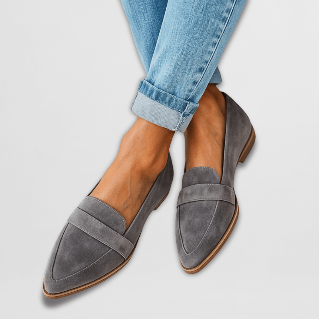 Women’s Suede Loafers Orthopaedic Cushioned Insole Flexible Sole