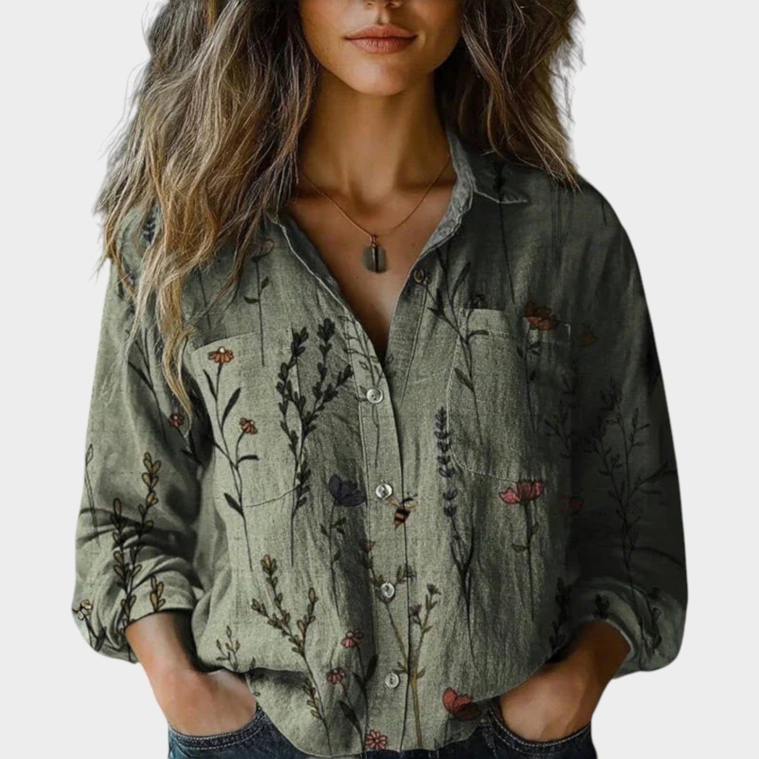 Vintage Button Up Blouse