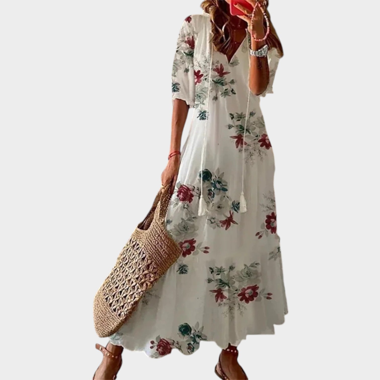 Floral Boho Maxi Summer Dress