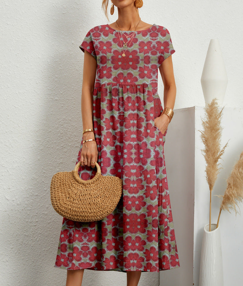 Deborah™ | Chic Floral Elegance Dress
