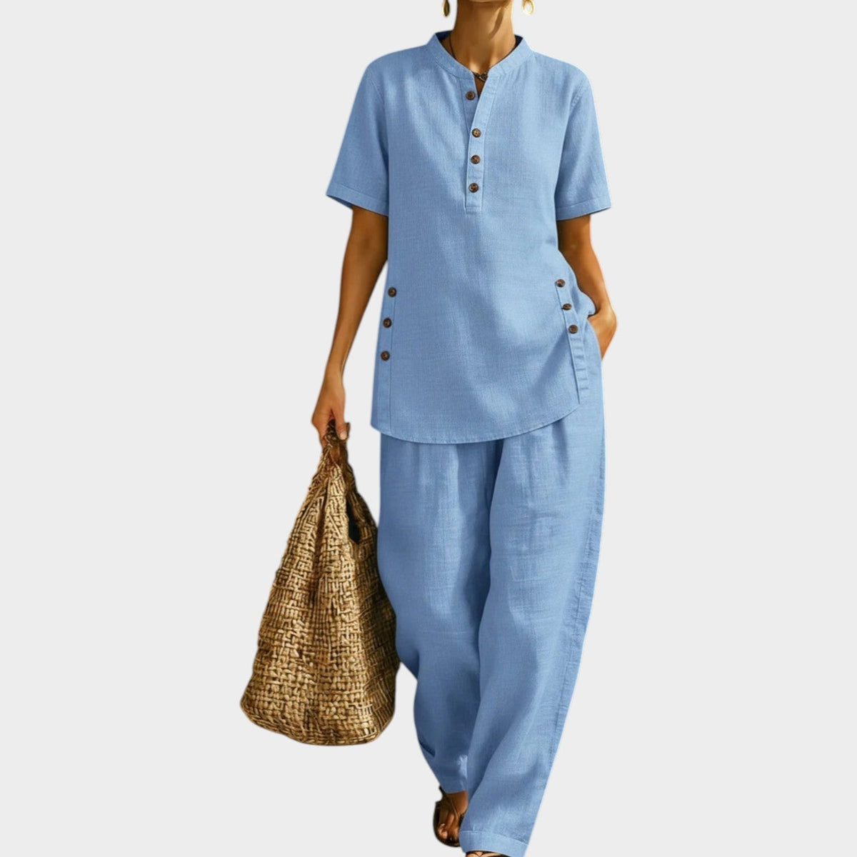 Women's Linen Two Piece Matching Set