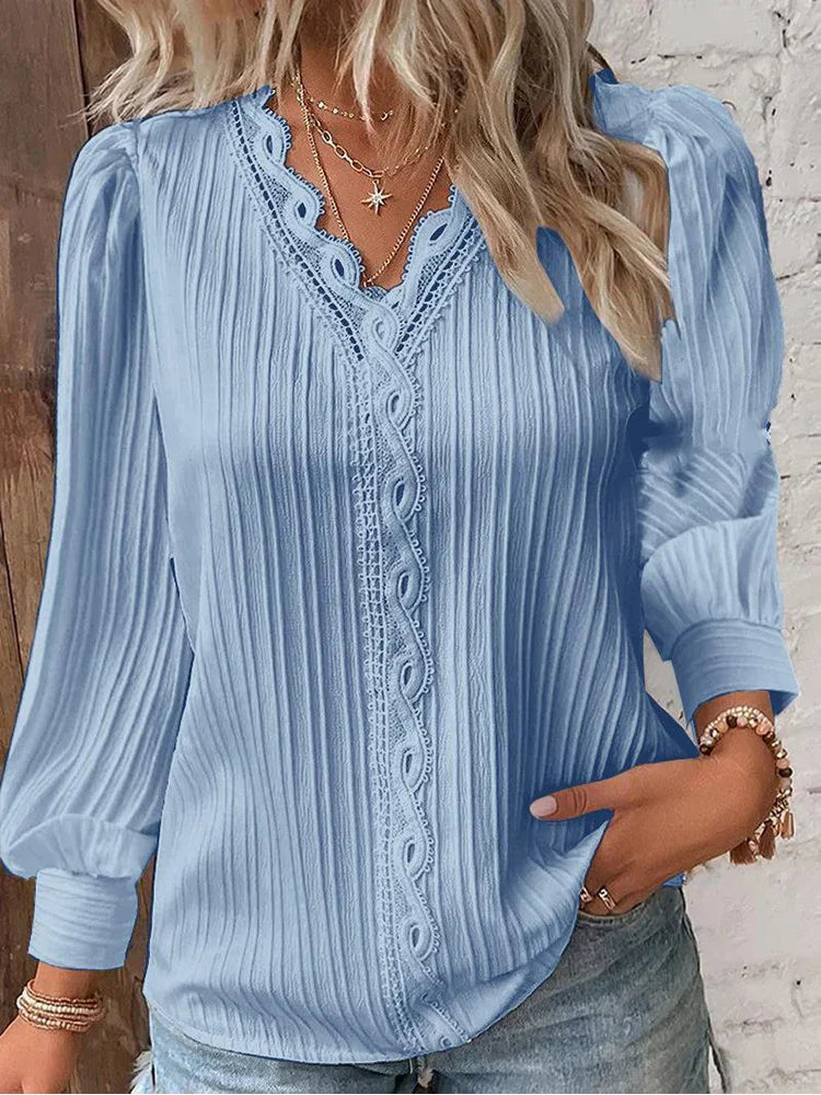 Sam™ | Chiffon and Lace Detail Blouse