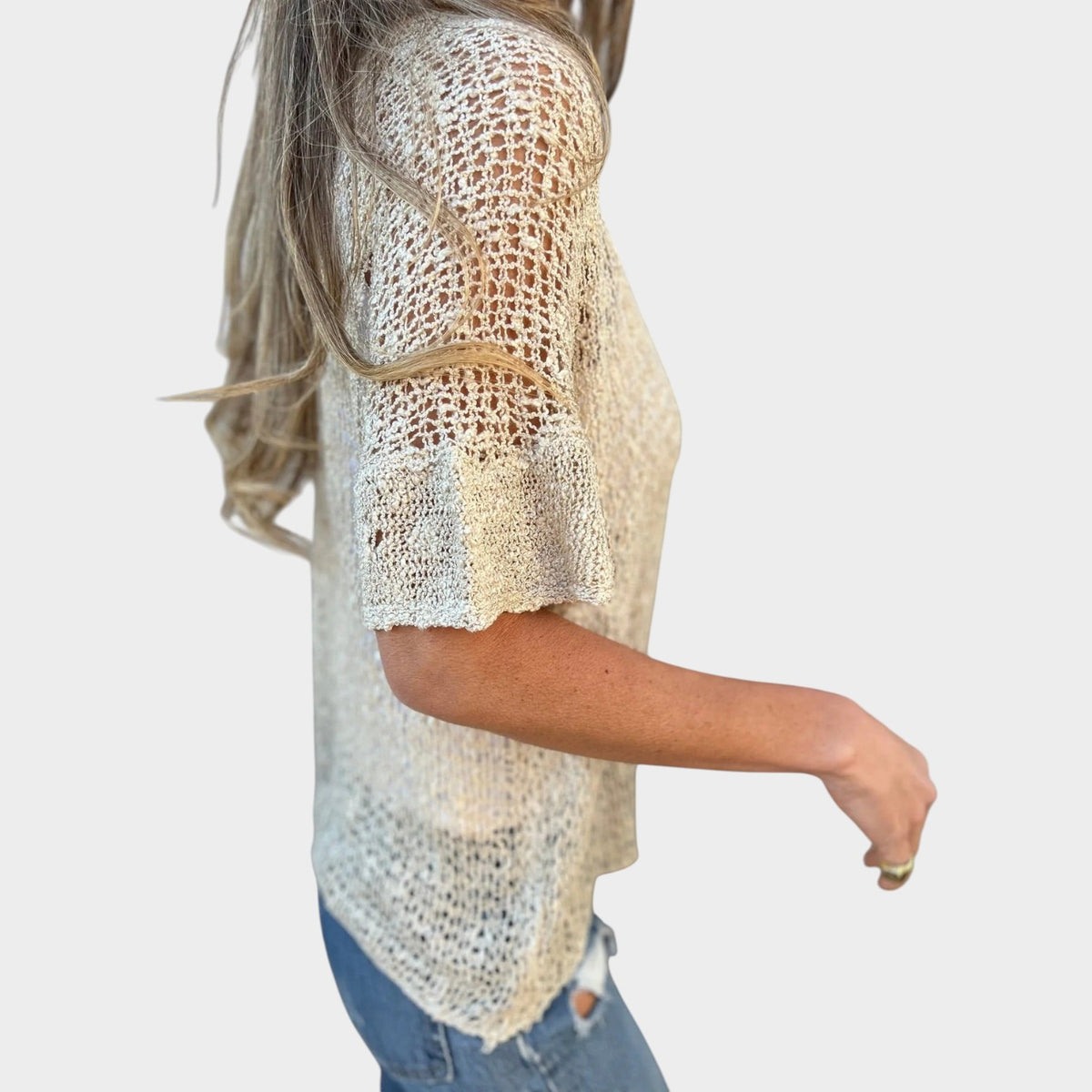 Women's Crochet Knit Top